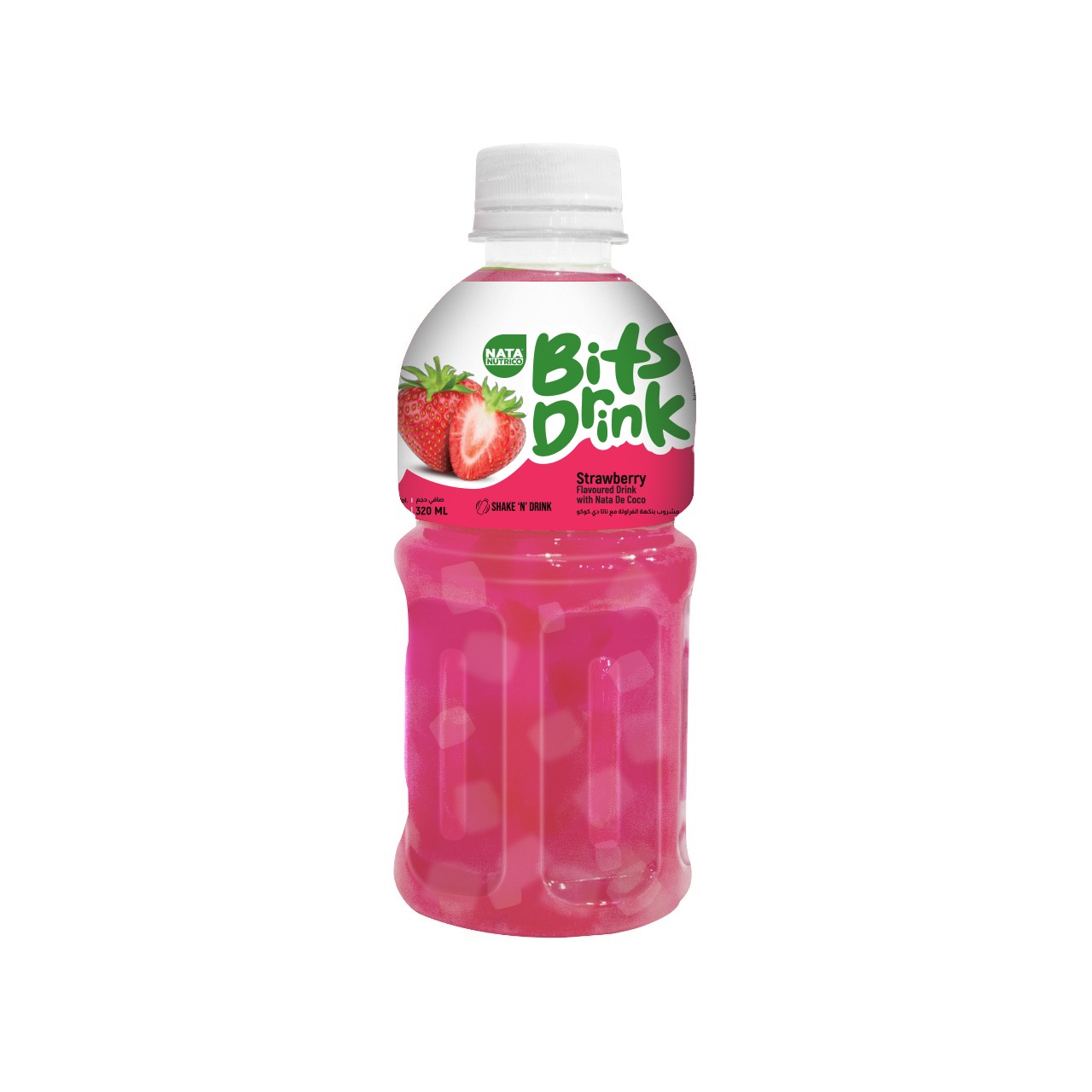 Nata Nutrico Bits Drink Strawberry with Nata De Coco